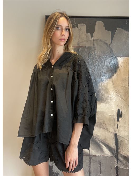 Camicia over in pizzo san gallo DIECI MINUTI | F8359C93R35R3